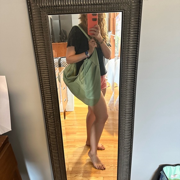 Free People Slouchy Carry All Spearmint - Picture 6 of 13